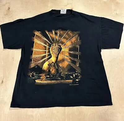 Vintage 1992 Brockum Emerson Lake & Palmer Band Tour T Shirt Adult Size XL Black • $45.99