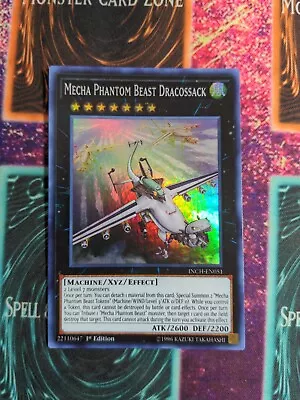 Yu-Gi-Oh! Mecha Phantom Beast Dracossack INCH-EN051 1st Edition Super NM B2/ • $3.25