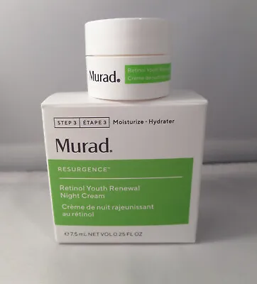 2 X Murad Retinol Youth Renewal Night Cream Mini 7.5 Ml / 0.25 Oz Each BNIB • $29.98
