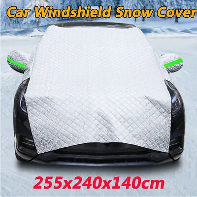 Car Thick Windshield Snow Cover Protector Winter Ice Rain Frost Guard Sun Shade • $16.89