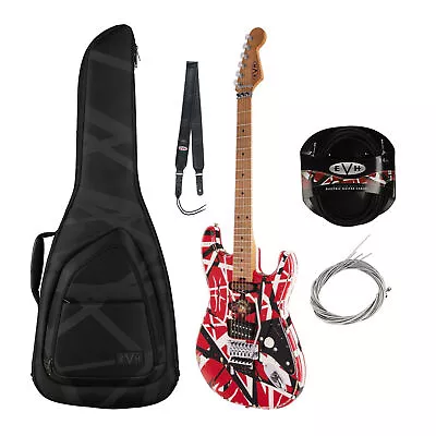 EVH Striped Series Frankenstein Frankie Electric Guitar Red With Accessories • $2099.99