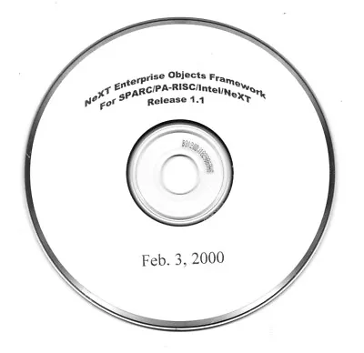 NeXT Enterprise Objects Framework CD For SPARC/PA-RISC/Intel/NeXT - Ver 1.1  • $15.51