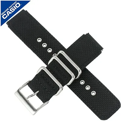 Genuine Casio Watch Strap Band For GA-100BBN GA 100BBN 100 BBN BLACK FABRIC  • £50.99