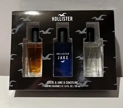 Men’s Hollister So Cal Jake Coastline 30ml Each Eau De Cologne Fragrance New • £29