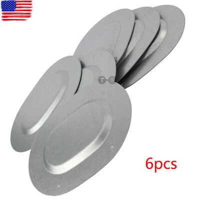 $22.94 • Buy 6X For 67-77 Body Galvanized Metal Trunk Floor Pan Drain Plugs Set Plate Covers