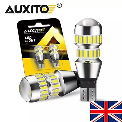 2X T15 W16W 921 912 4014 42SMD Super Bright Xenon White LED Reverse Light Bulbs • £13.49