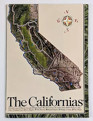 1988 California Regions VTG ARCO State Travel Map Brochure Points Of Interest CA • $14.50
