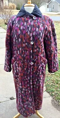 MISSONI For Neiman Marcus Knit Wool Mohair Sweater LONG Coat Italy Reversible S • $229.99