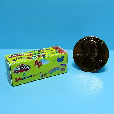 Dollhouse Miniature Detailed Replica Toy Box Of Play-Doh Box G059 • $2.24