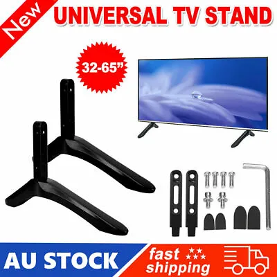 $24.97 • Buy TV Stand Base Mount Universal Television Bracket For 32- 65Inch Samsung Sony LCD