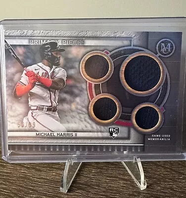 2023 Topps Museum Collection MICHAEL HARRIS Rookie Primary Pieces Quad Relic /99 • $20
