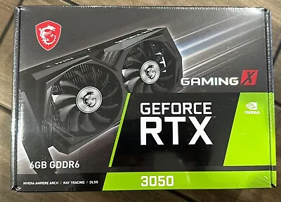 MSI Gaming GeForce RTX 3050 6GB GDDR6 PCI Express 4.0 X8 ATX Video Card - NEW • $194