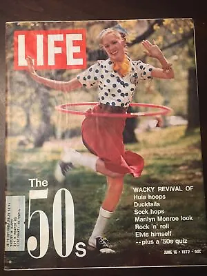VTG Life Magazine June 16 1972 - Marilyn Monroe Look Rock N Roll Elvis Presley • $9.99