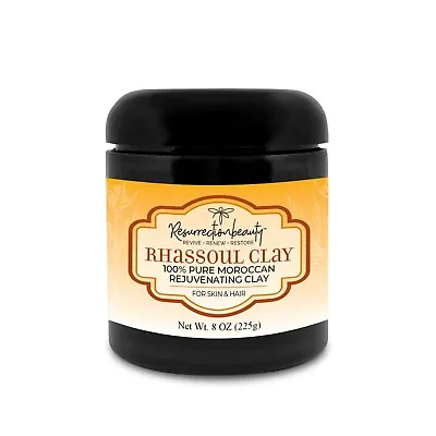 Rhassoul Clay Hair & Face Mask 100% Pure Moroccan Ghassoul Saponiferous Clay 8oz • $15.99