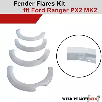 Fender Flares Kit White Smooth Finish Fit Ford Ranger PX2 MK2 2015-2018 OEM Desi • $189.95