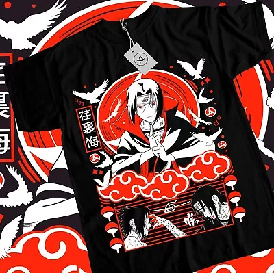 Itachi Uchiha T-Shirt Naruto Shippuden Japanese Anime Manga Style Shirt All Size • $19.20