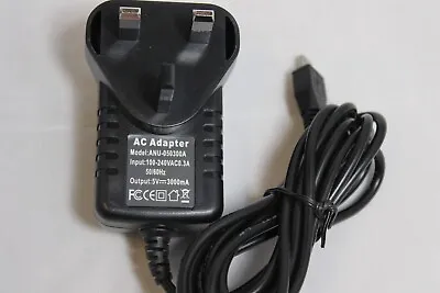 5V 3 AMP UK Plug Mains Micro Adaptor Power Supply AC-DC Charger ANU-050300A • £6.49