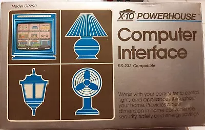 X-10 Powerhouse RS-232 Computer Interface Home Automation CP290 Home Control NIB • $29.95