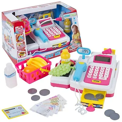 £16.99 • Buy 24 Pcs Toy Cash Register Checkout Till Lights & Sounds Working Scanner Shopping