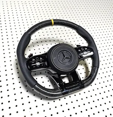Mercedes Benz Steering Wheel Carbon Fiber For W204 W204 C300 C63 Amg 2011-2023 • $999