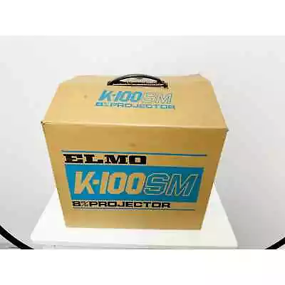 ELMO K-100 SM 8Dual 8mm ADJUSTABLE SPEED MOVIE PROJECTOR- AS IS • $162
