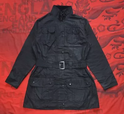 Barbour L1500 Utility Mac Wax Coat Jacket Black Made In England EnglandStyle • $104.99