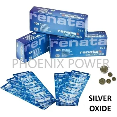 Renata Batteries 321 362 364 370 371 373 377 379 390 394 395 399 357 2+ 20% OFF • £2.92