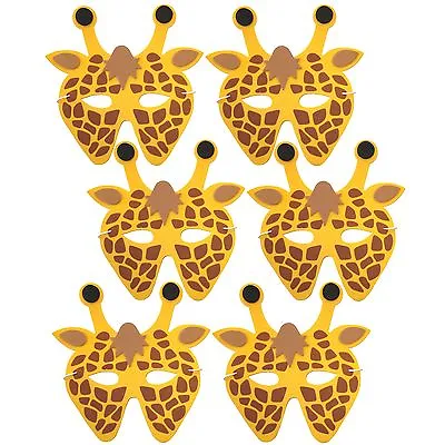$5.57 • Buy 6 Giraffe Foam Masks - By Blue Frog Toys *New Design* - For Children & Grown Ups