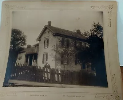 1900 Large Farm Family & House 2 Photos Mount Pleasant Mills PA • $38.90