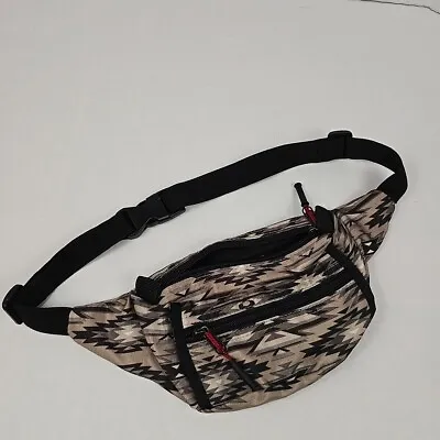Merona Fanny Pack Bag Waist Belt Aztec Design Beige And Black  • $12.88