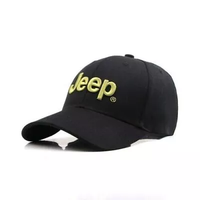 Jeep Car Logo Embroidered Hat Flexfit Baseball Cap Printed Badge-Black • $15.99