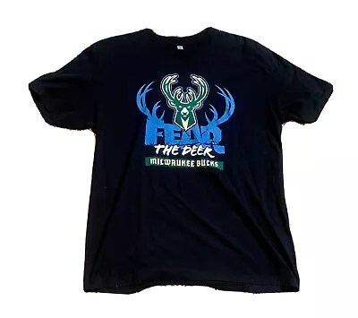 Milwaukee Bucks — Fear The Deer T-Shirt — Size Men’s XL • $19.99