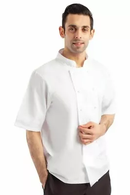 Whites Chefs Jacket Boston Short Sleeve Professional Kitchen Uniform Unisex • £8.95