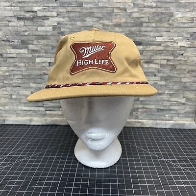 Miller High Life Beer Rope Relaxed Fit Retro Vintage Mens Snapback Cap Hat (AB) • $9.99