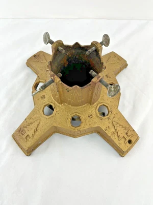 $60 • Buy VTG North Bros. MFG Co. USA Cast Iron Christmas Tree Stand