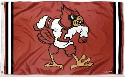 Louisville Cardinals Vintage Collegiate Flag 3’ X 5’ • $12.99