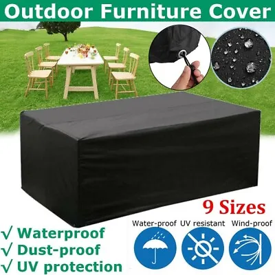 £14.99 • Buy Heavy Duty Waterproof Garden Patio Furniture Cover For Rattan Table Outdoor Cube