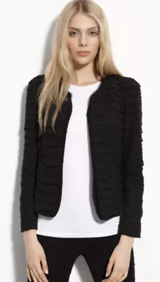 Mcginn Women Black  Chiffon Blazer 10 • $79.99