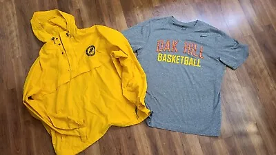 Oak Hill Academy Large Yellow Pullover And Dri-Fit Nike Tee Large • $39.99