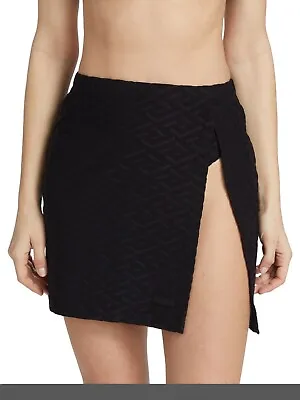 Versace Women's La Greca Sponge Swim Skirt Black Size 38 / US XXS 2 - Italy • $169.99