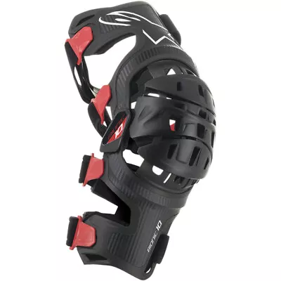 Alpinestars MX Motocross Bionic-10 Carbon Knee Brace - Right (Black/Red) XL-2XL • $449.95