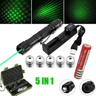 532NM Laser Pointer Pen 100Miles Green Rechargable Visible Beam Torche • £13.99