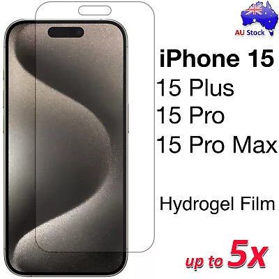 Hydrogel Ultra Clear Screen Protector Film For IPhone 15 Pro Max 15 Plus 14 Pro • $15.99