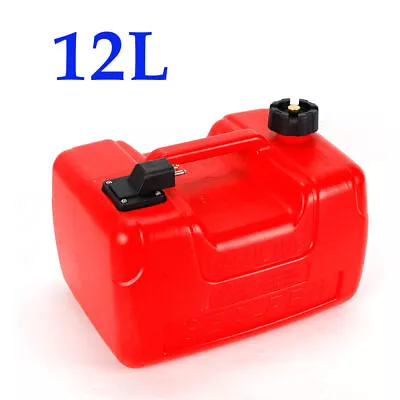 New! 3.2 Gallon Portable Outboard Boat Marine Fuel Gas Tank 12L Plastic Oil Tank • $42.75