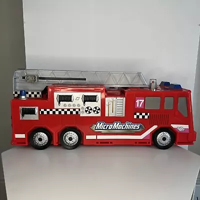 Micro Machines Play Set Fire Engine Fire Truck • £15