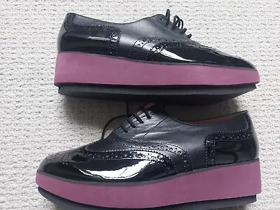 Robert Clergerie Shoes Black Purpleplatform 39 New • £39.99