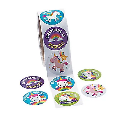 $6.85 • Buy Kids Unicorn Stickers Rainbow Party Favours Gift Sticker Pack Of 50 Free Postage