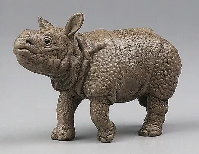 Indian Rhinoceros Wild Animal Toy PVC Action Figure Doll Kids Toys Party Gifts • $6.89