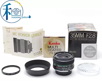 Rare! [UNUSED In Box] Minolta MC W.Rokkor 35mm F/2.8 Wide Angle Lens From JAPAN • $219.99