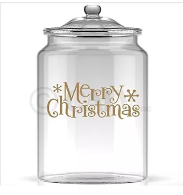 Merry Christmas Vinyl Lettering Wall Decor Gold 3”x7” Pack Of 4 • $8.99